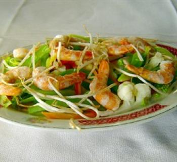 Chinese shrimp dish Photo