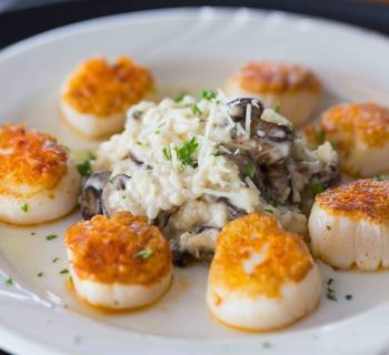 Scallops Risotto Photo