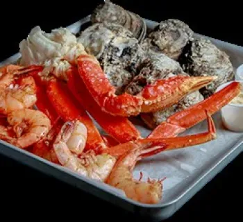 Steamed seafood sampler Photo