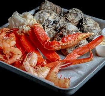 Steamed seafood sampler Photo