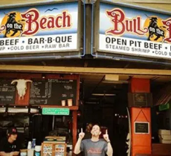 Bull on the Beach-2nd Street Photo