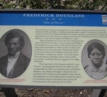 Frederick Douglass Civil War Trail Marker "Tales of Horror" Photo