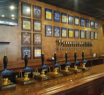 Beer taps at Chesepiooc Brewing Photo