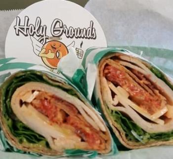 sandwich and logo Photo