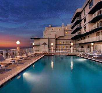 Pool at night Photo