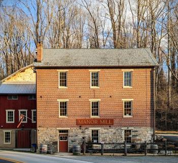 Manor Mill is a pre-revolutionary grist mill serving as a creative hub. Photo