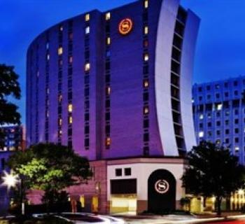 Sheraton-Silver Spring exterior view at dusk Photo