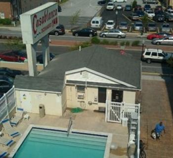 Aerial view of Casablanca Oceanside Inn Photo