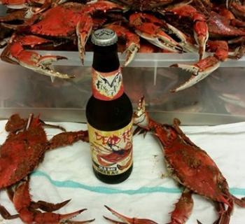 Crabs and beer Photo