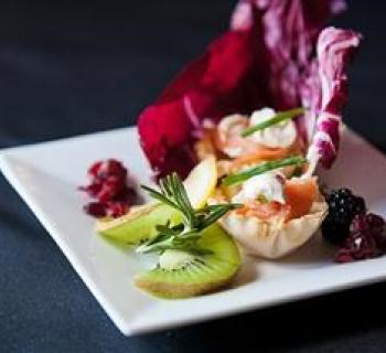 Elegantly displayed entree at the Carriage House Inn. Photo