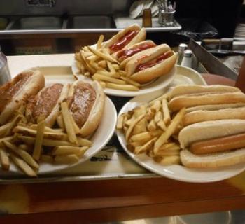 Coffman's well known hot dogs. Photo