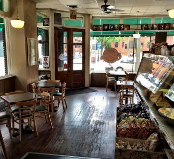 Interior of Crabapples New York Delicatessen. Photo