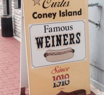 Curtis' Coney Island Weiners signage Photo