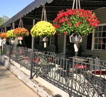 Porch of Matthew's 1600 Restaurant. Photo