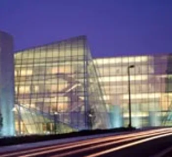 Contemporary glass building photo Photo