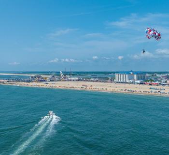 Parasailing above Ocean City Photo