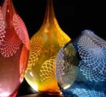 Glass art vases Photo