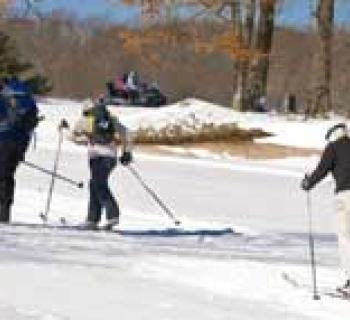 Skiing at the Nordic Center Photo