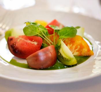 Fresh fruit salad presented with elegance at Charleston Photo