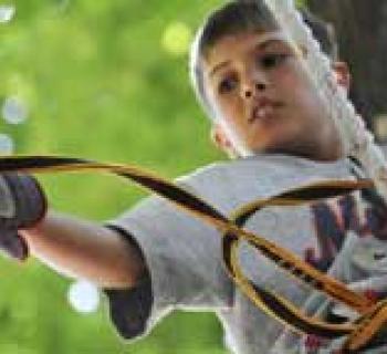 Climber in Adventure Park Photo