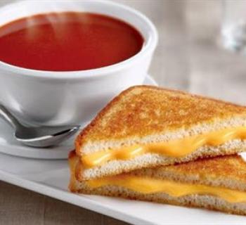 Classic grilled cheese and tomato soup from the Commerce Street Creamery. Photo