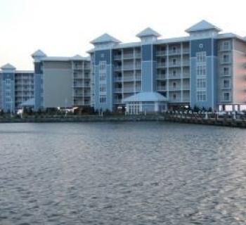Direct waterfront condo view of Harbor Light Condominium Photo