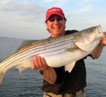 Angler with Great Chesapeake Bay Catch. Photo