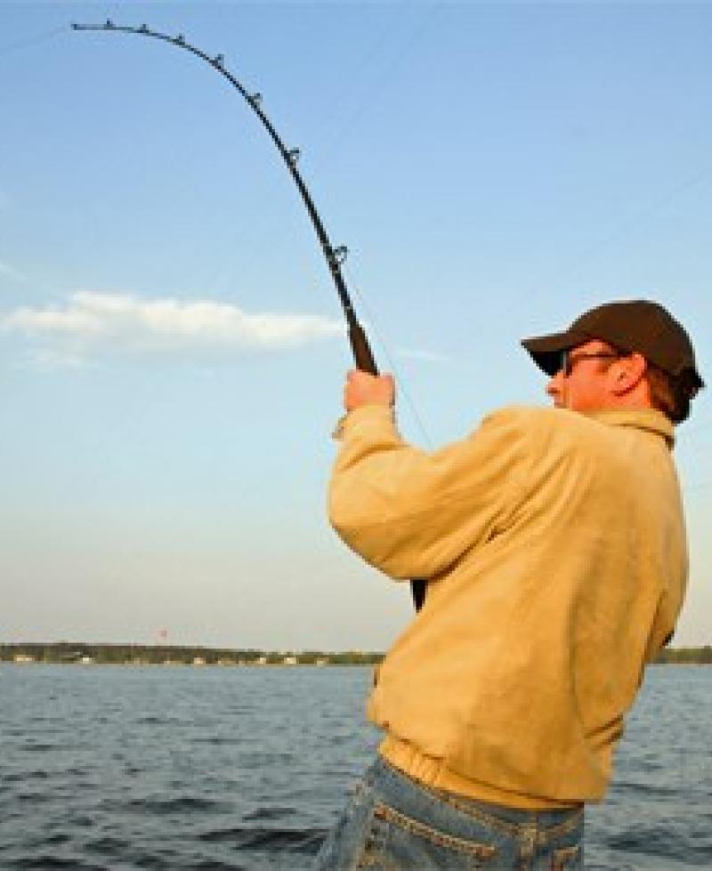 Man fishing Photo