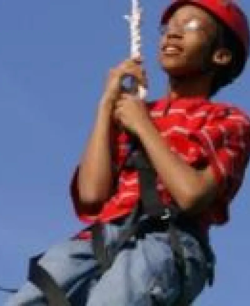 Rope climbing at Upward Enterprises Photo
