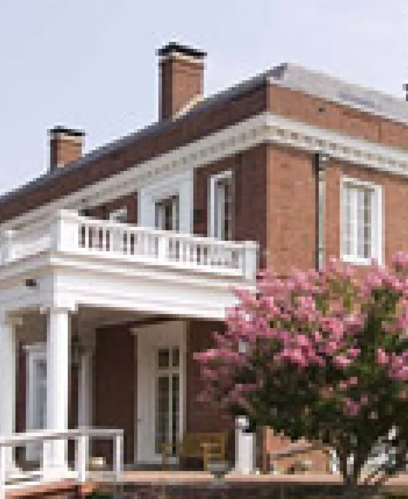 Photo of brick manor house Photo