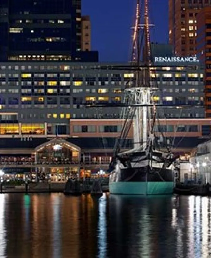 Renaissance Baltimore Harborplace Hotel exterior view across Harbor Photo