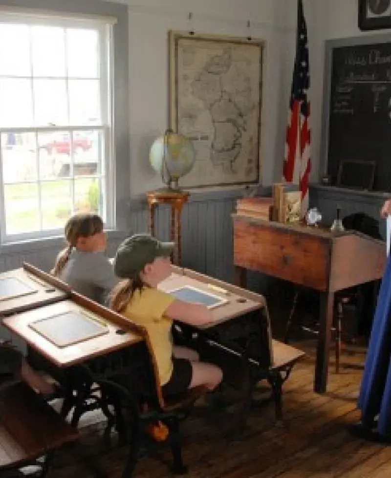 School House in Village Photo