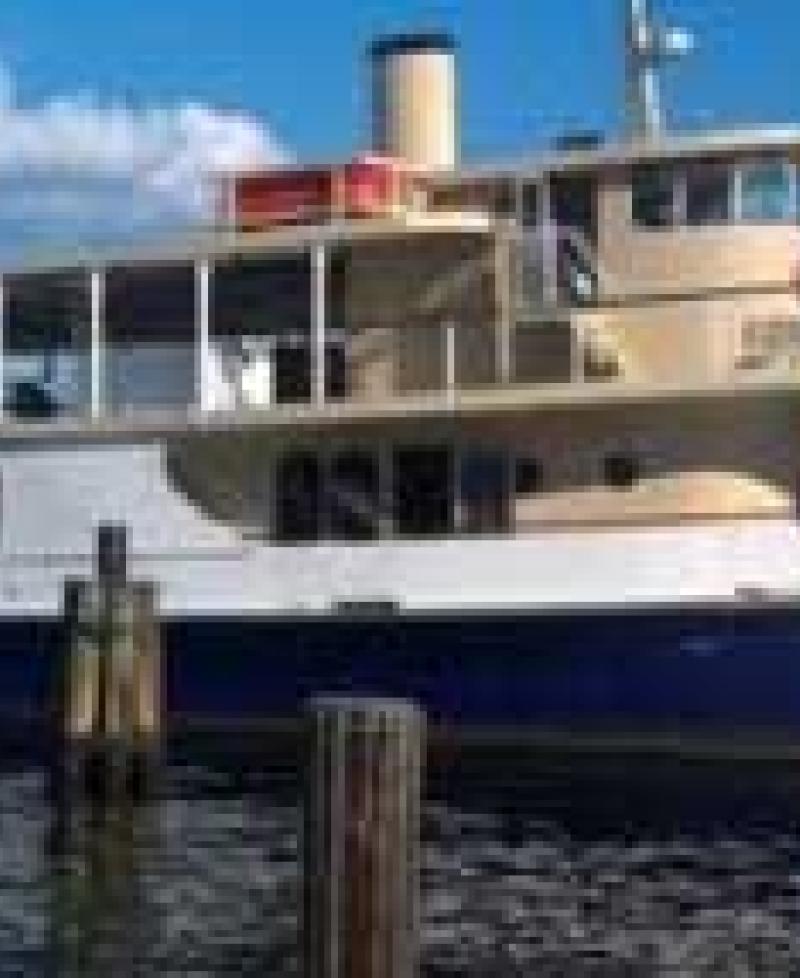 Cruise ship at dock Photo