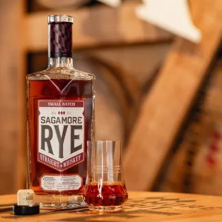A bottle of Sagamore Whiskey Photo