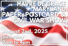 HDG Paper Postcard Civil War show Flyer Photo