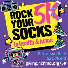 Rock Your Socks 5K logo. Photo