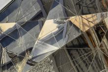 Reflection via multiple mirrored surfaces. Photo