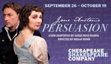 Marissa Chaffee as Anne Elliot, Joe Carlson as Captain Frederick Wentworth Photo