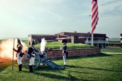 Fort McHenry National Monument & Historic Shrine Watch battle reenactments at Fort McHenry in Baltimore.