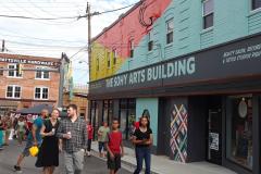 Shopping in Downtown Hyattsville Shoppers by The SoHy Arts Building