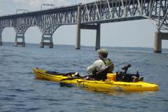 Kayak Fishing at the Chesapeake Bay Bridge Kayak fishing at the Chesapeake Bay Bridge