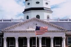 Maryland State House in Annapolis The Maryland State House was built in 1772 and is the oldest state house still in use.