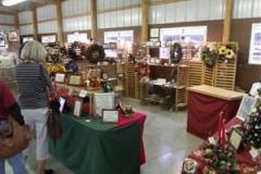 Picture of art display booths at the Artisans Festival in Wye Mills