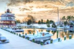 Calvert Marine Museum winter painting
