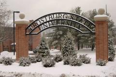 Frostburg State University Frostburg State University sign in snow
