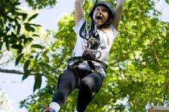 girl on zipline