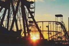 Sunet over Jolly Roger at the Pier