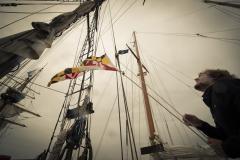 Maryland Flag on Schooner Sultana