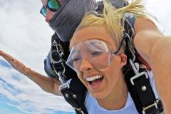 Girl Skydiving in Ocean City