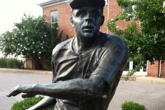 Statue of baseball player